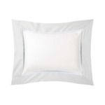 Yves Delorme - Taie d'oreiller en satin de coton gris, Walton