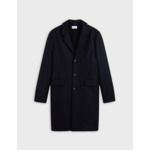 Manteau Georges en laine marine