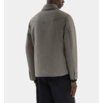 Blouson Style Surchemise Pied De Poule Marron Et Écru Homme