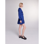 Robe courte satinée