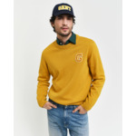 Pull ras du cou avec écusson