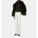 Jean Clouté Droit Argenté Femme