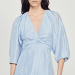 Robe courte froncée