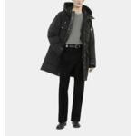 Parka À Capuche Noire Homme