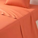Desforges - Drap plat en percale de coton ecru, Alcove