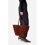 Petit Cabas Daily En Cuir Velours En Coton