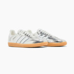 Adidas Samba OG Silver Metallic Cracked Leather