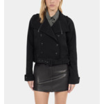 Blouson Style Trench Noir Femme