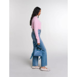 Jean droit détail tressé