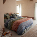 Olivier Desforges - Drap housse en satin de coton lavé gris, Sarang