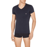 Lot de 2 t-shirts en tricot pour homme - gris/marine