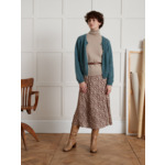 JUPE FAUVE SATIN