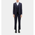 Veste De Costume Bleu Marine En Laine Homme