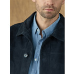 Cuir Simon Dark Navy