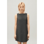 Robe courte gris chiné