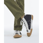 Baskets Montantes En Canvas Avec Empiecements Cuir