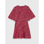 Robe courte 2-en-1 en tweed