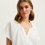 Laurence Tavernier - Chemise de nuit courte en voile de coton, Panarea
