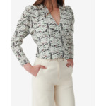 Top Imprimé En Soie Ralu