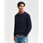 Cotton PiquÃ© Crew Neck Sweater