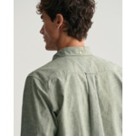 Chemise regular fit en coton et lin