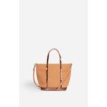 Cabas S Zippé En Toile En Laine Vierge Mélangée