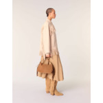 Manteau en double face à franges