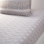 Kenzo - Drap housse en satin de coton marron, K Wildcat