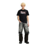 T-shirt avec imprimé Diesel floqué