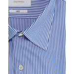 CHEMISE RAYURES POPELINE BLEU