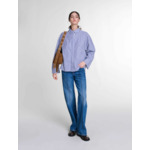 Chemise à rayures et strass