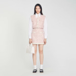 Jupe courte en tweed
