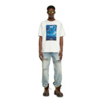 T-shirt à manches longues avec empiècement imprimé