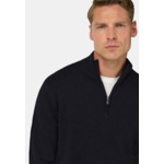 Pull Demi Zip En Maille De Laine Mérinos