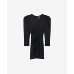 Robe Courte Drapée Col Rond Nowen