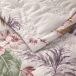 Yves Delorme - Couvre lit en batiste de coton multicouleurs, Fresque
