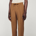 Pantalon droit élastiqué