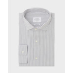 Chemise Ajustée rayée noire
