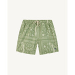 Maillot de bain rayé écru & bleu clair