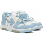 Off-White Out Of Office OOO Low Tops Leather White Light Blue