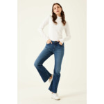 Jeans Célia Flared - taille haute coupe évasée au mollet