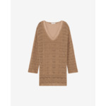 Robe Courte En Crochet Col V Lizami
