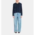 Cardigan En Laine Bleu Marine Femme