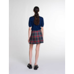 Pull court en maille avec strass