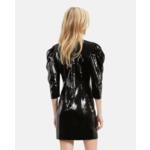 Robe Courte À Sequins Noire Femme