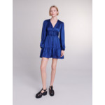 Robe courte satinée