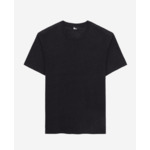 T-Shirt Manches Courtes En Lin Avec Broderie Poitrine Homme