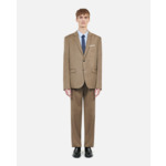 Veste De Costume Marron Clair En Laine Homme
