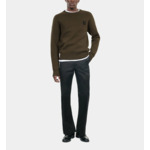 Pull En Laine Kaki Homme