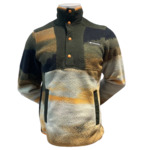 SUNSET CANYON FS PRINTED HALF SNAP Vert